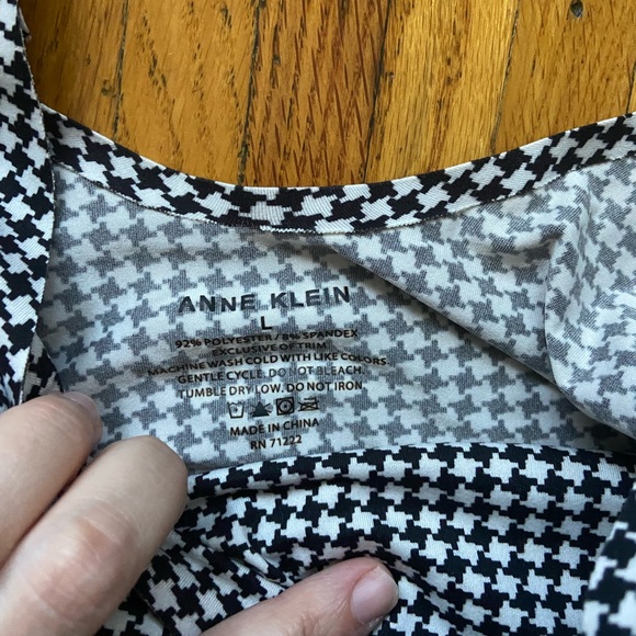Anne Klein houndstooth bralette - Picture 4 of 4